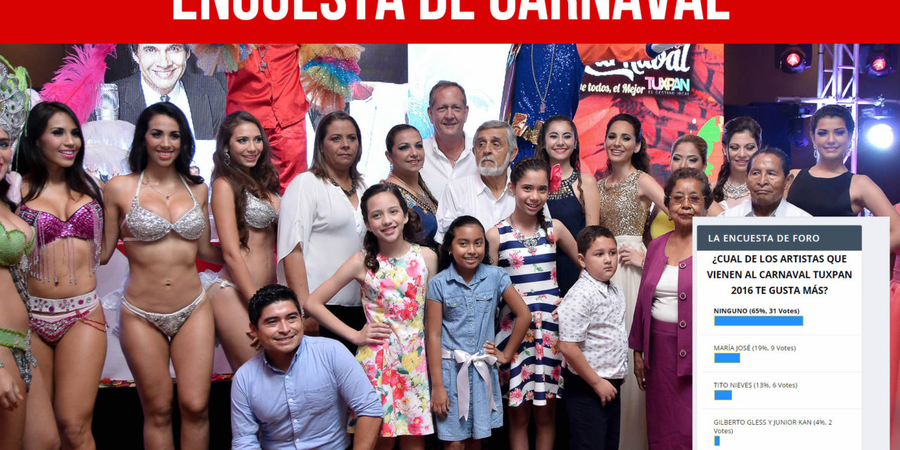 ENCUESTA DE CARNAVAL 2016