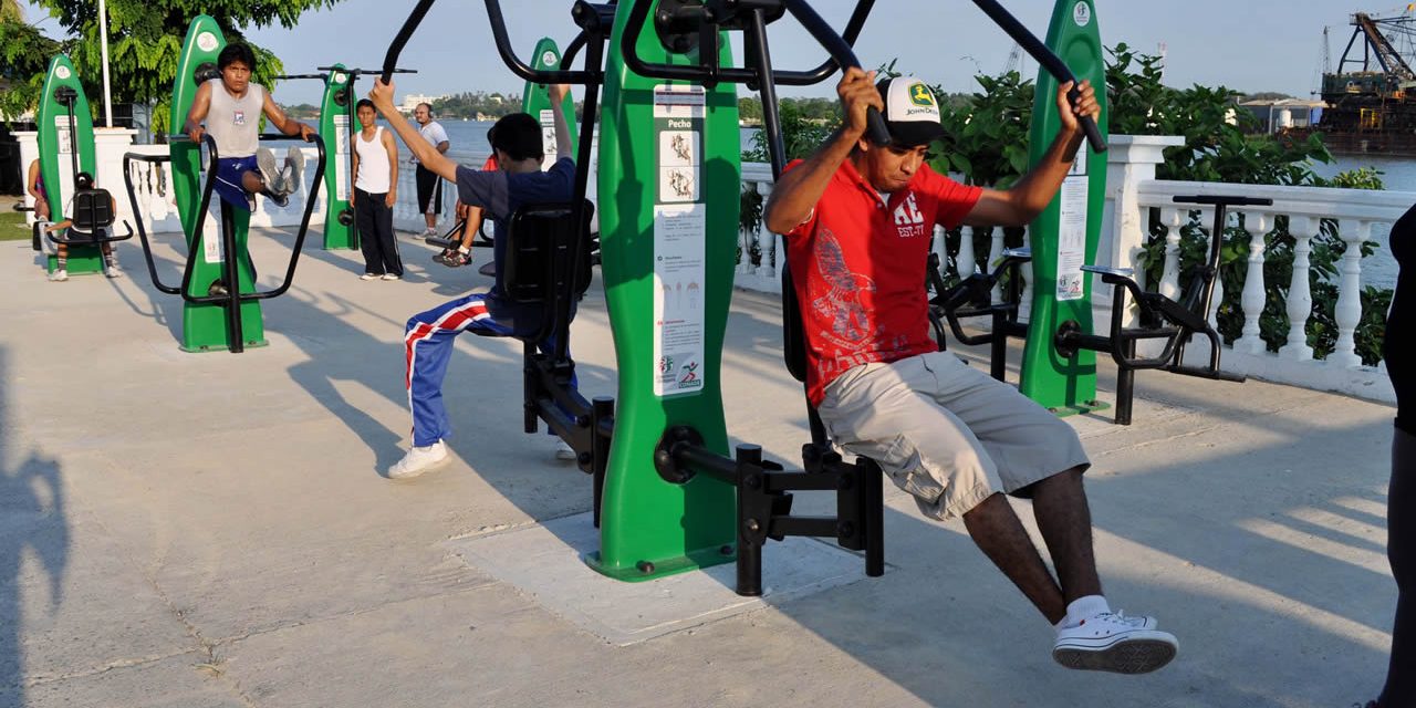 Anuncia Ayuntamiento de Tuxpan, Instalación de Gimnasio al Aire Libre