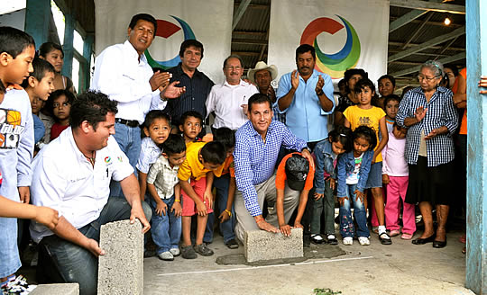 Inicia ASR la construcción de un nuevo domo para la comunidad de Chijolar en Tuxpan