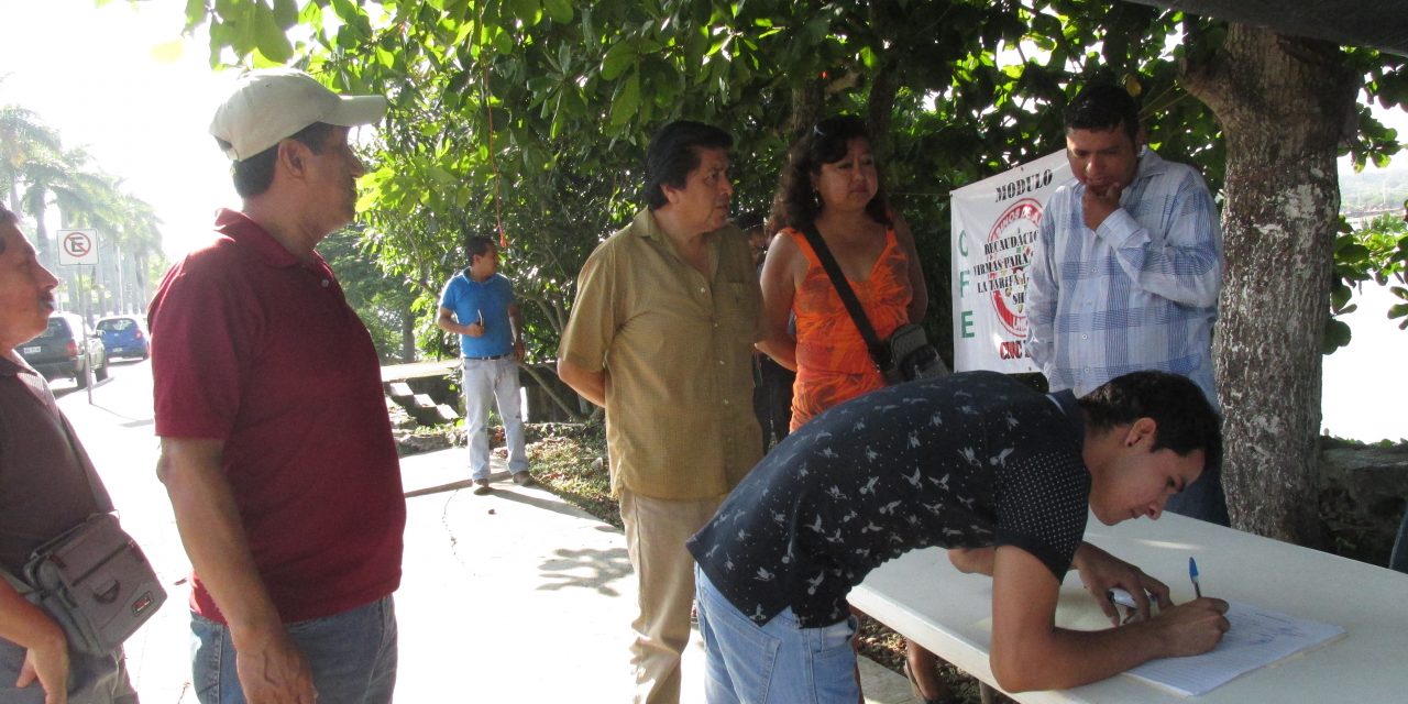 Inicia recaudación de firmas para solicitar tarifa 1F
