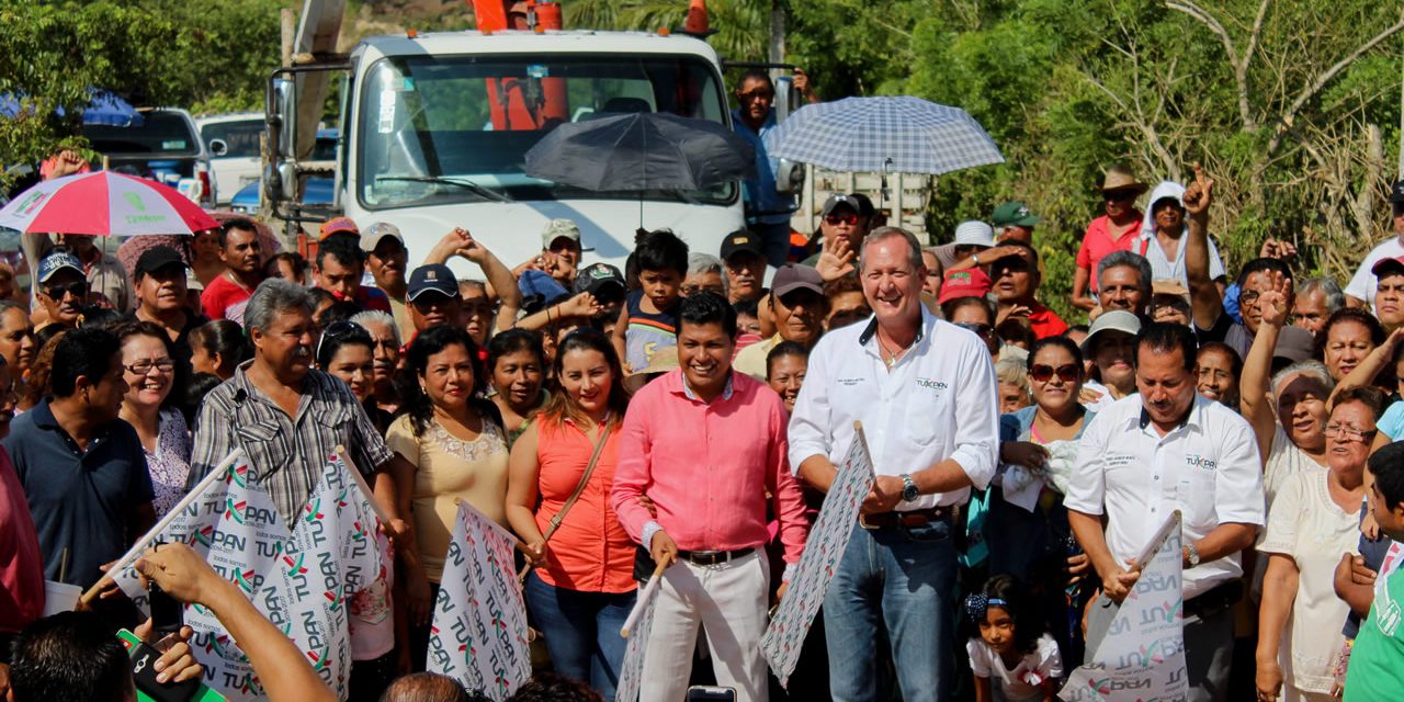 Con Sendas Obras, Ayuntamiento de Tuxpan Abate Rezago Social