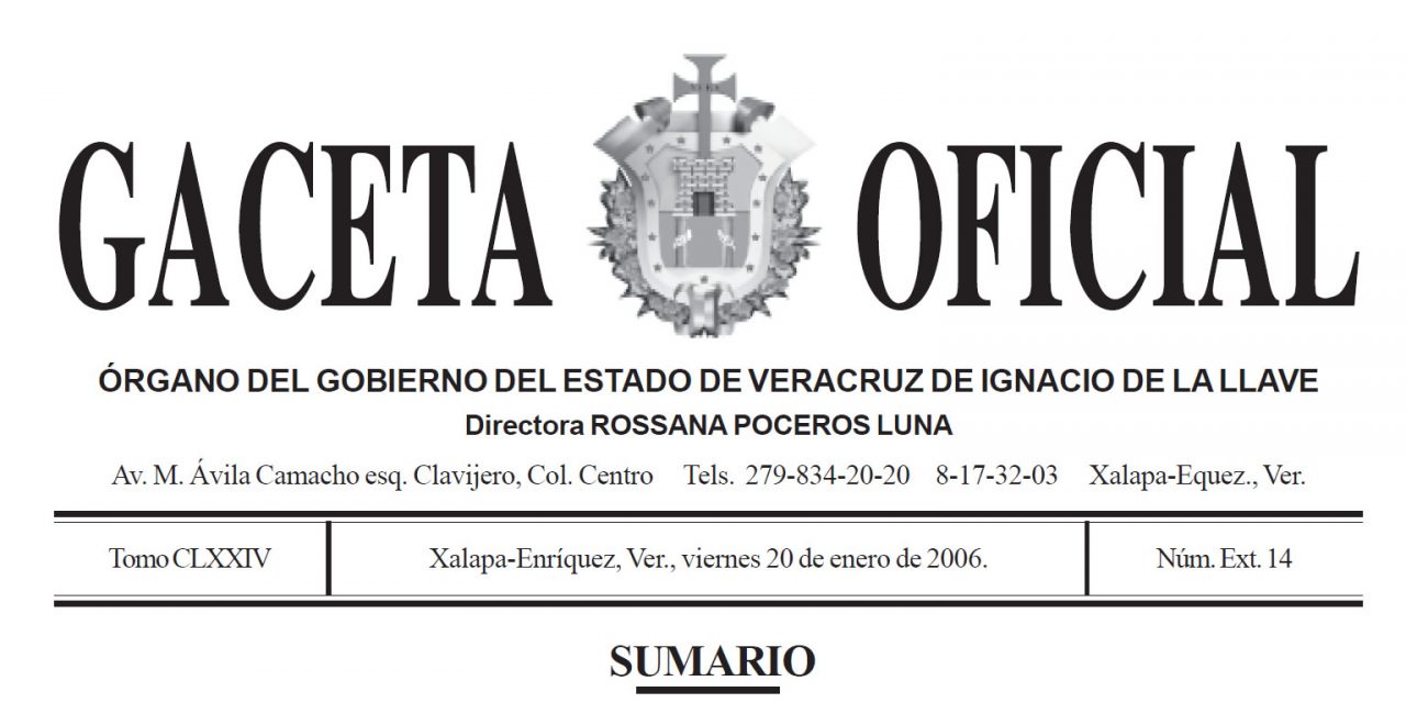 GACETA OFICIAL DEL MUNICIPIO DE TUXPAN, VERACRUZ