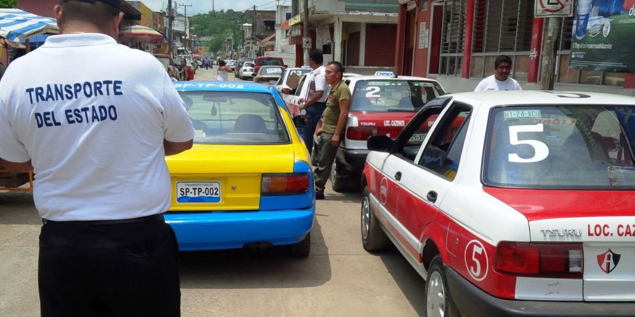 Sancionan a 46 unidades de taxi en la zona norte del estado