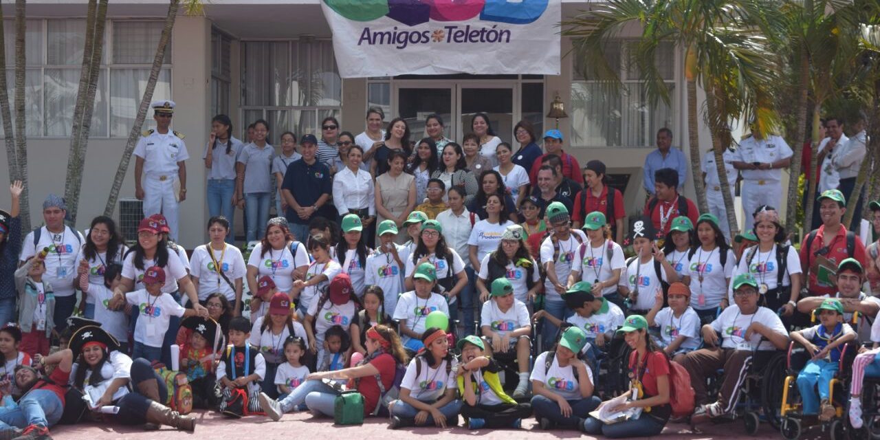 Niñas y niños del CRIT visitan instalaciones de la Fuerza Naval del Golfo