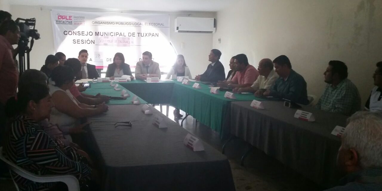 Instalan Consejo Municipal del OPLE Tuxpan