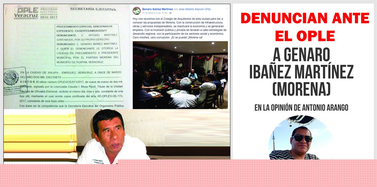 DENUNCIAN ANTE EL OPLE A GENARO IBAÑEZ