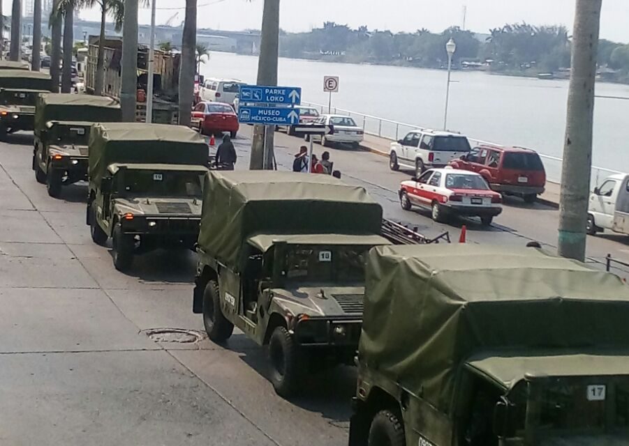 103 Vehículos militares  serán embarcados desde este puerto