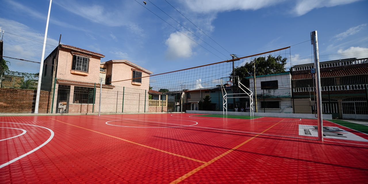 Inauguran Cancha Deportiva en Infonavit Canaco