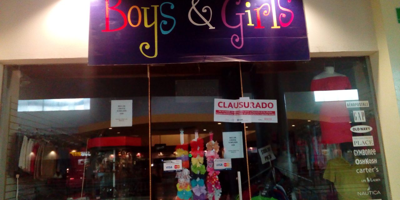 CLAUSURA SAT TIENDA DE ROPA EN TUXPAN