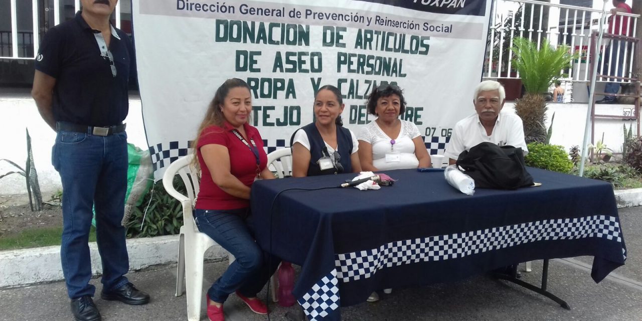 CERESO Tuxpan realiza colecta de artículos para el festejo del día del padre