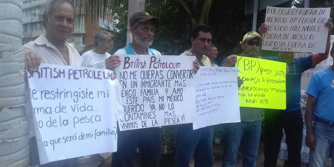 Pescadores se manifestaron en contra de British Petroleum