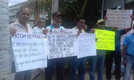 Pescadores se manifestaron en contra de British Petroleum
