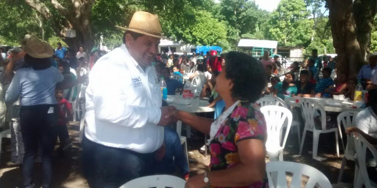 Juan Antonio Aguilar Mancha agradece la confianza que le dieron las 11 comunidades de la ruta San José