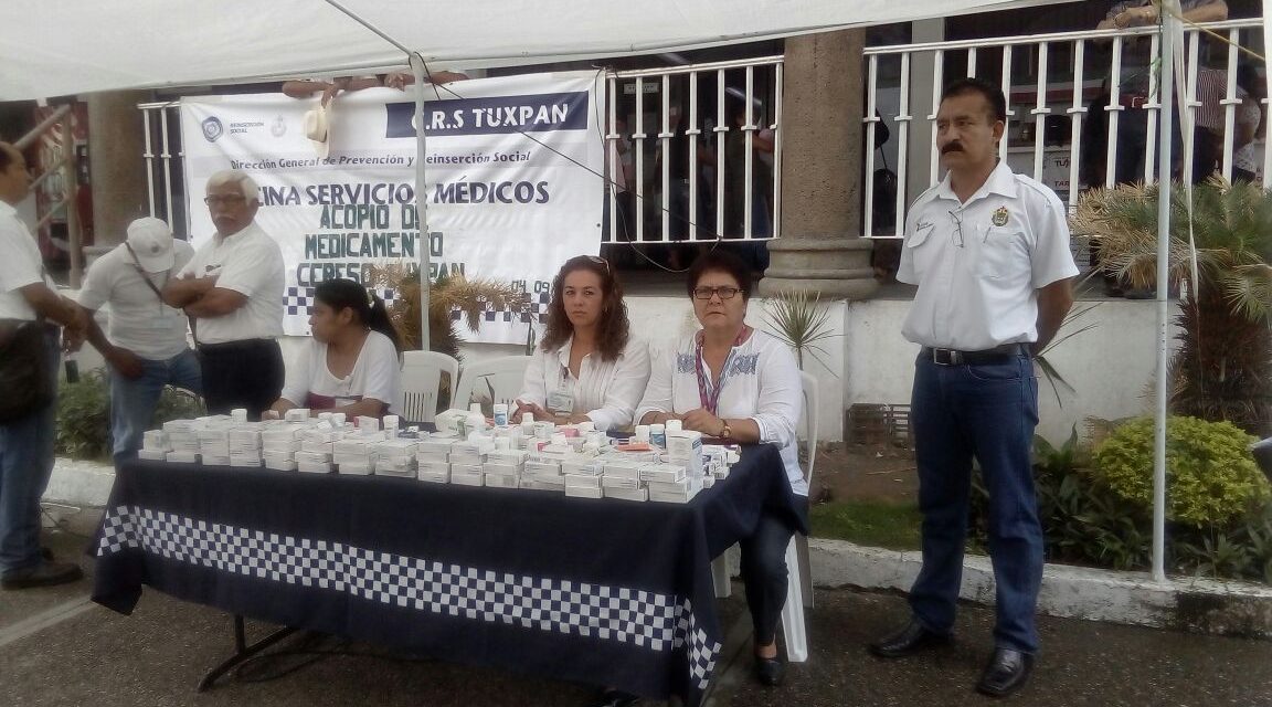 Invitan a la población a donar medicamentos al CERESO de Tuxpan