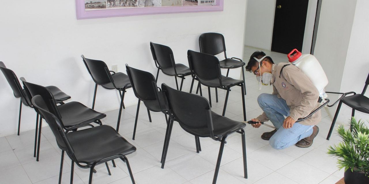 DIF Tuxpan previene enfermedades infectocontagiosas en sus instalaciones