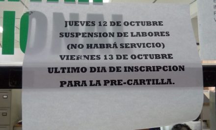 Por concluir plazo para tramitar precartilla