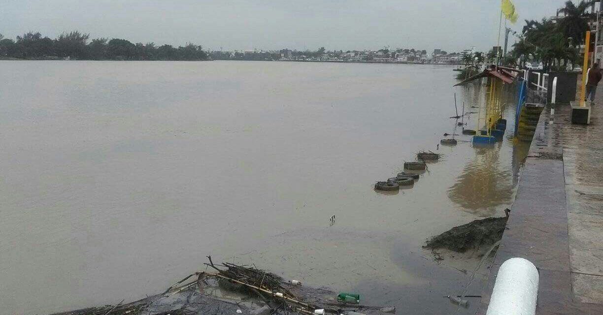 Rio Tuxpan disminuye su nivel, autoridades de PC continúan monitoreándolo