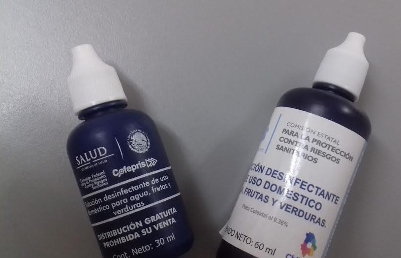 Realizan verificación de sanidad y entrega de Cloro y Plata Coloidal
