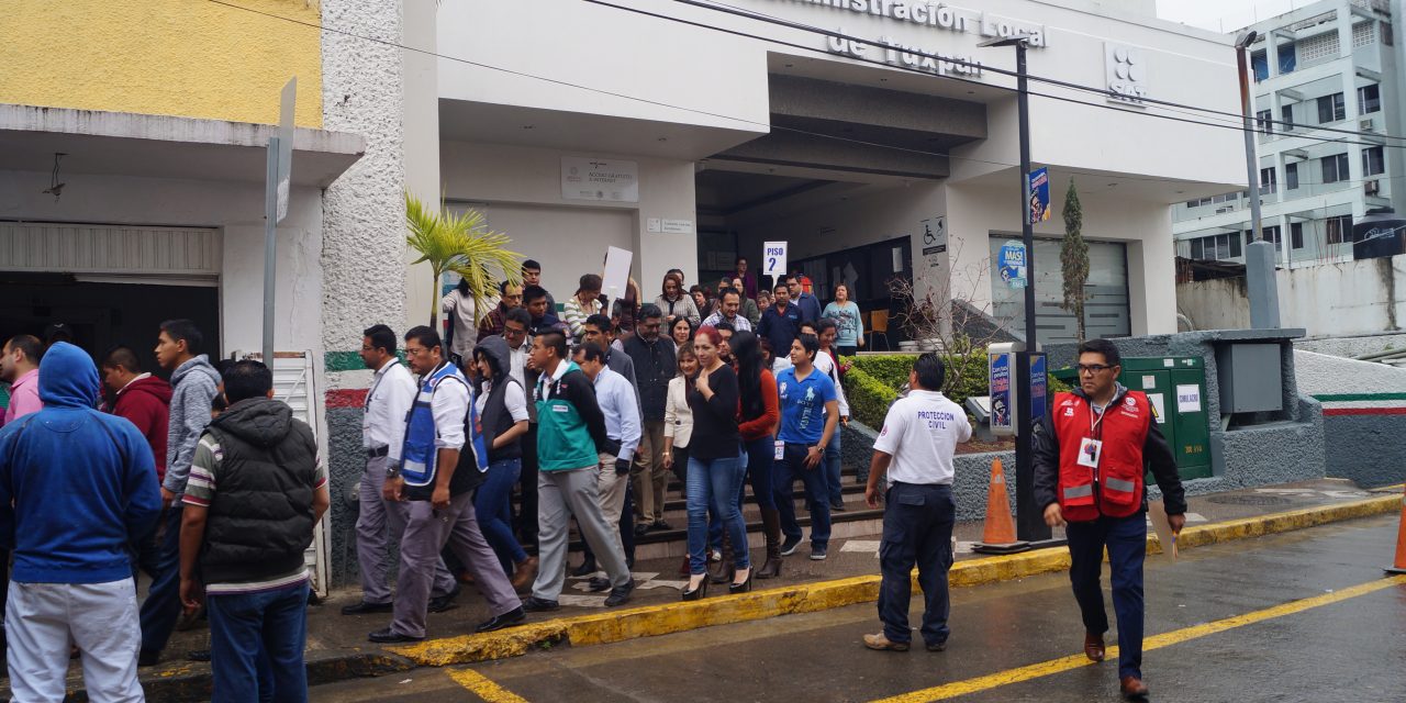 Efectúan Simulacro de Sismo en el SAT