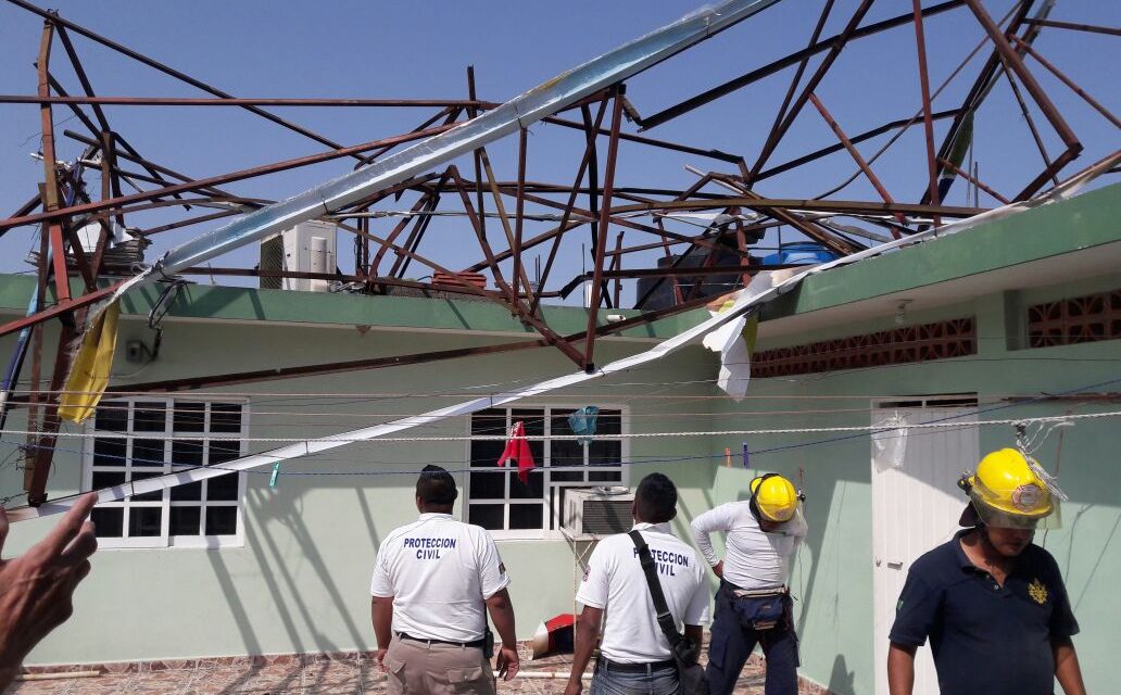 Afectaciones en 15 colonias y desovaron tortugas