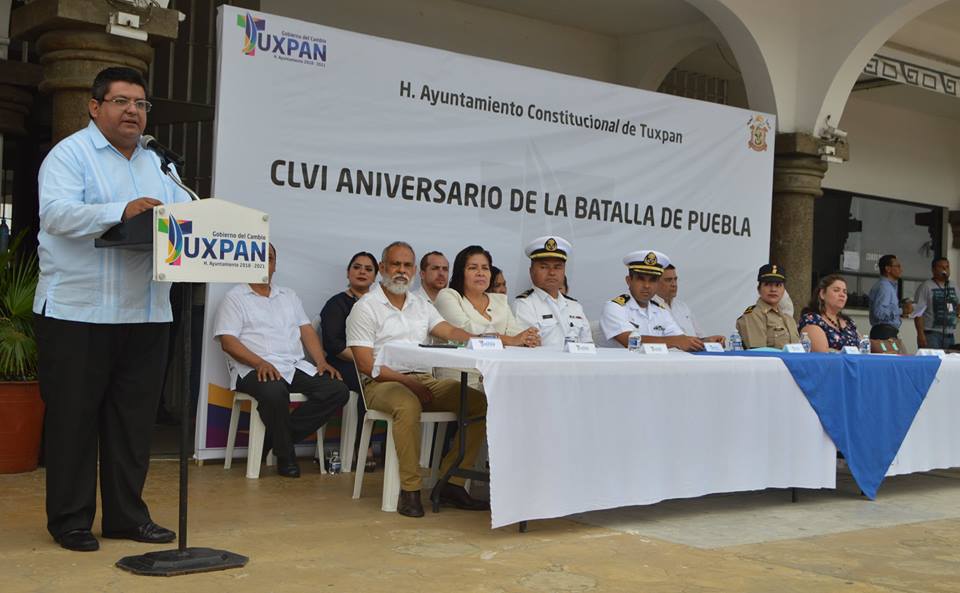 Toño Aguilar conmemora batalla de Puebla