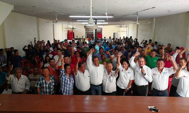 El sector obrero de la CTM, refrenda su apoyo a José Rolando Núñez, para llevarlo al triunfo el próximo 1 de julio