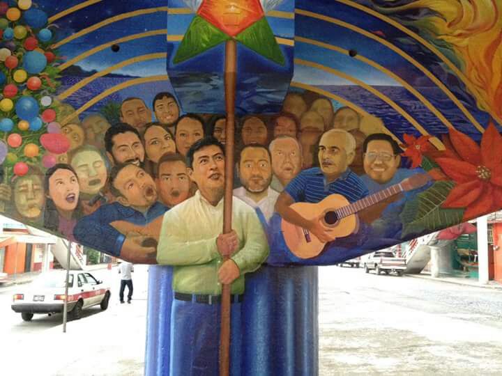 PRETENDEN BORRAR PARTE DEL MURAL BAJO EL PUENTE