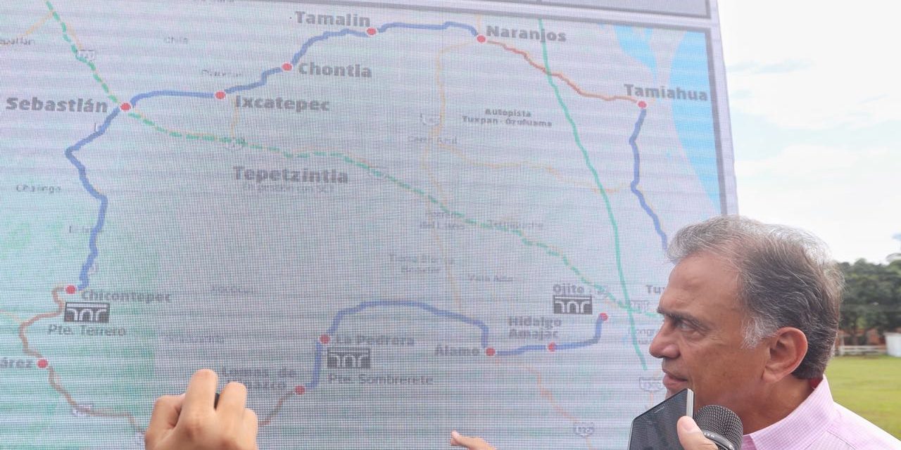 Supervisa Gobernador Yunes el conjunto de obras de infraestructura denominado “Circuito Huasteco”