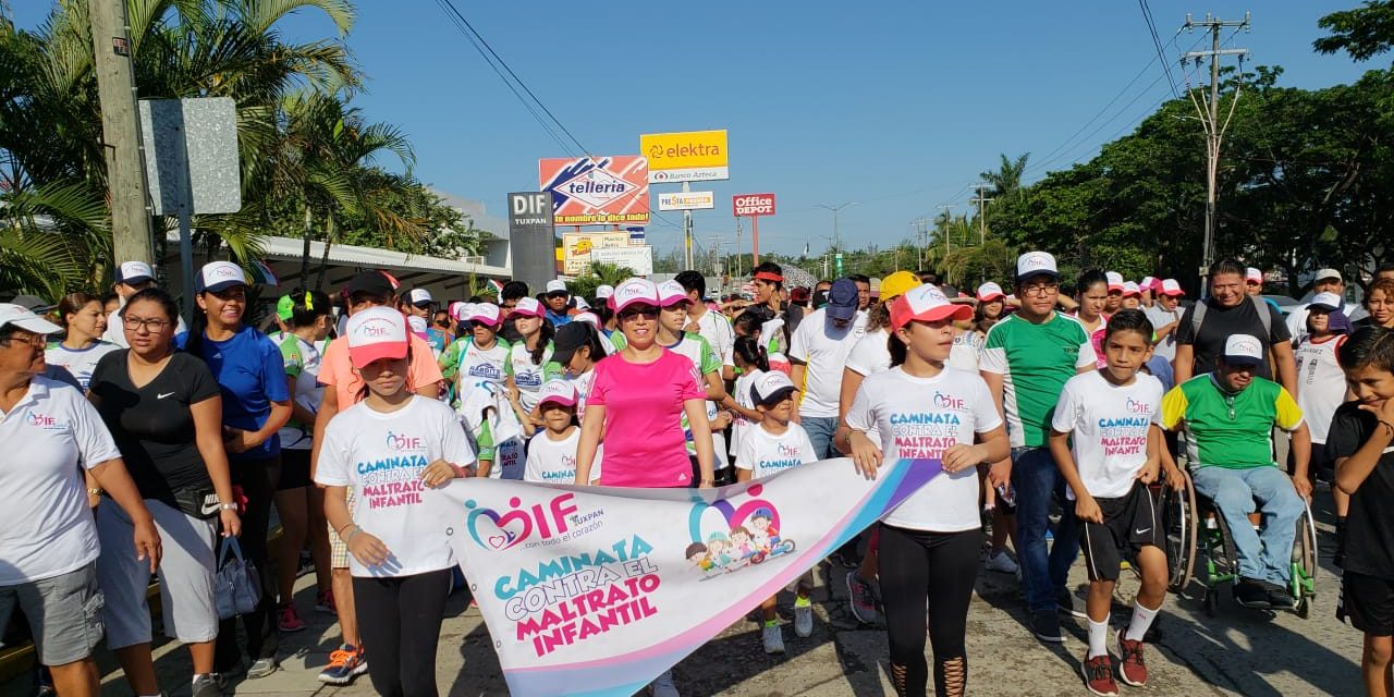 Se realizó caminata «No al maltrato infantil» con gran éxito