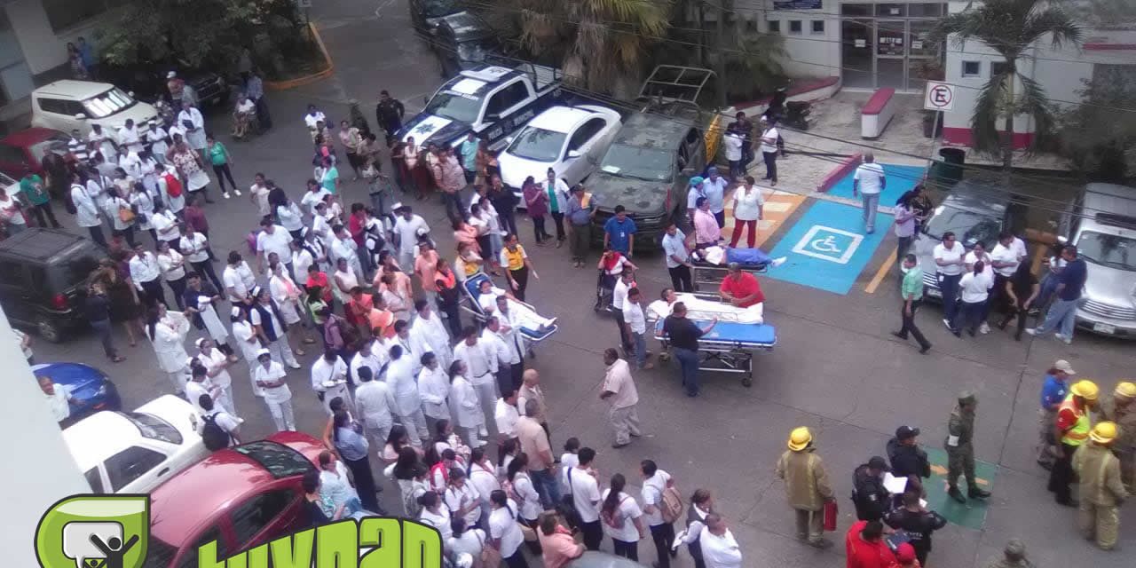 Simulacro de Sismo e Incendio en Hospital Civil de Tuxpan