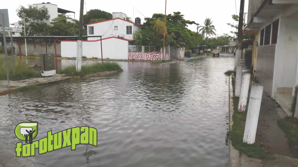 Lluvias Afectan Varias Colonias del Puerto de Tuxpan