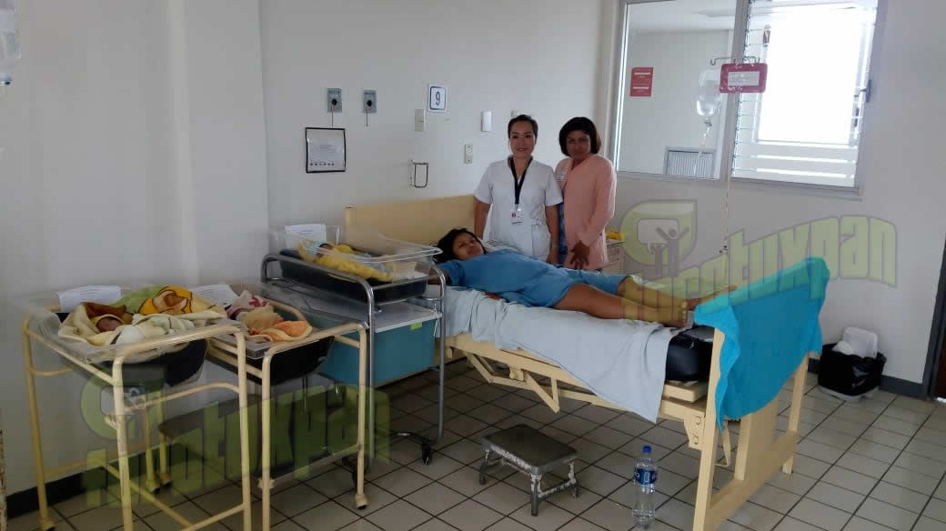 Nacen Trillizos en el Hospital Emilio Alcazar