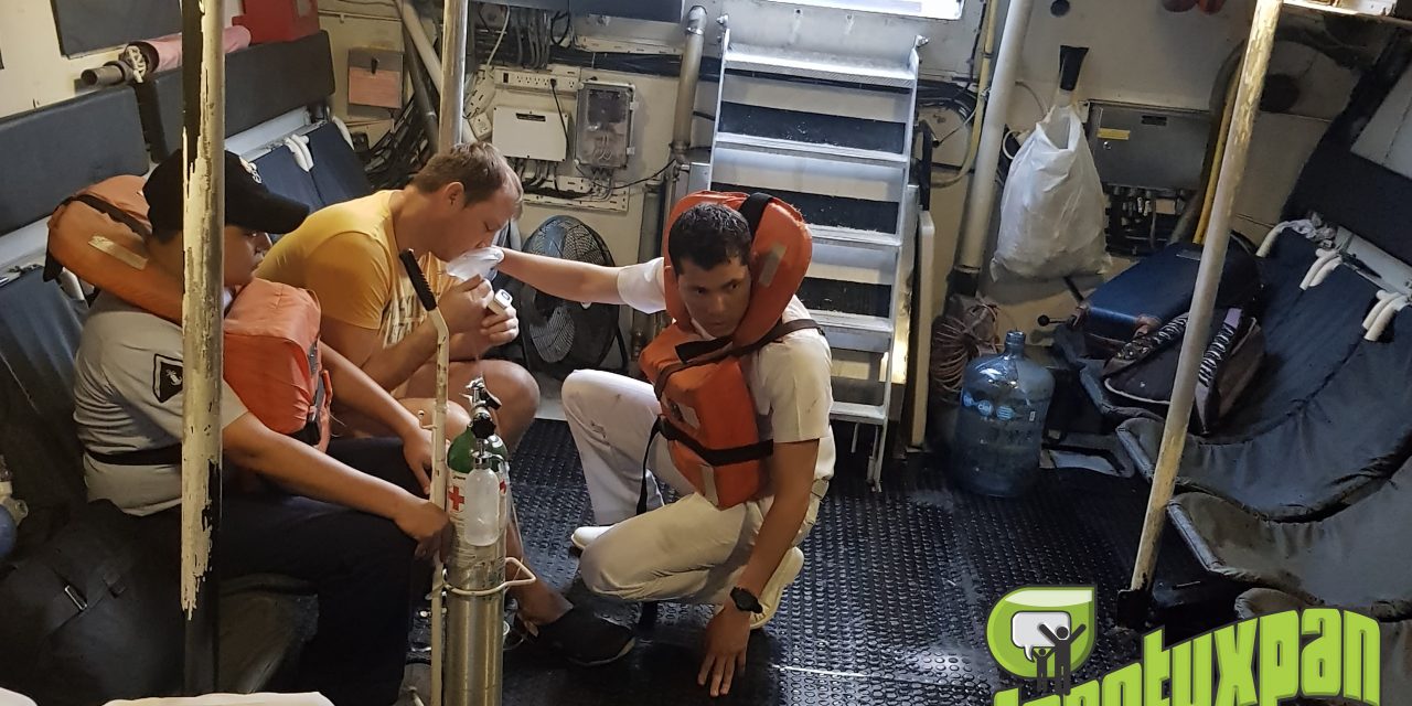 LA SECRETARÍA DE MARINA – ARMADA DE MÉXICO, BRINDA ATENCIÓN MÉDICA A UN TRIPULANTE QUE SUFRIÓ INFARTO DE CORAZÓN