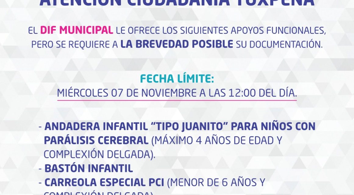 DIF Tuxpan Ofrece Apoyos Funcionales