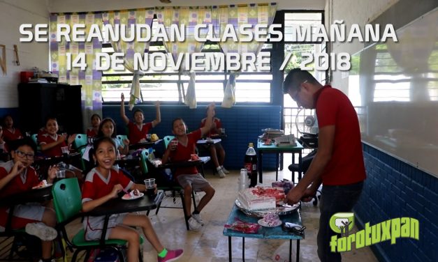 Se reanudan clases este 14 de noviembre en todos los niveles educativos en el Estado de Veracruz