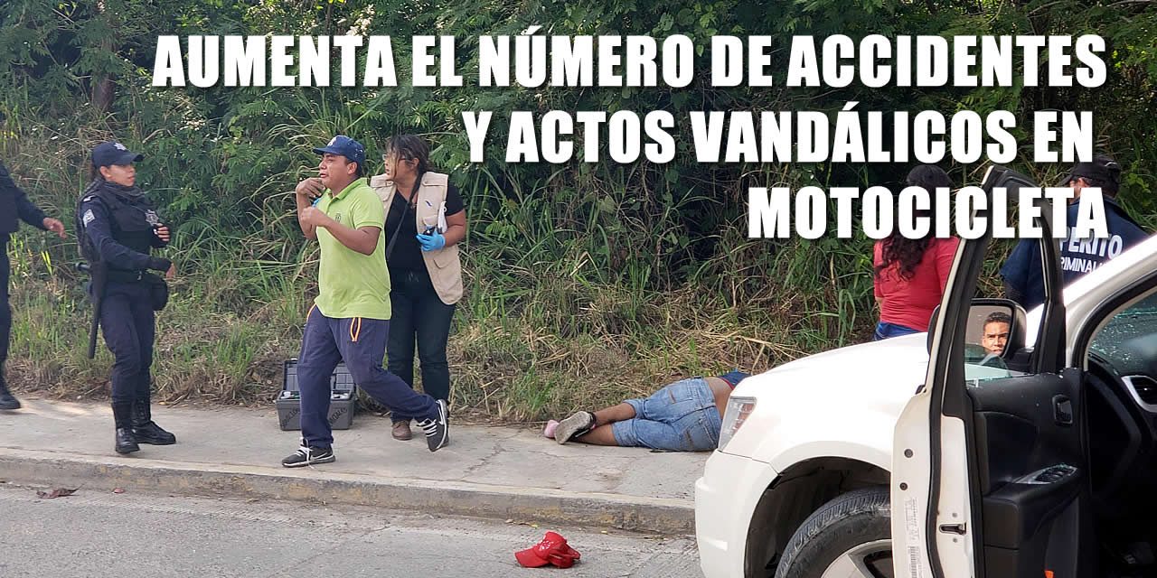 Aumenta el número de accidentes y actos vandálicos en motocicletas