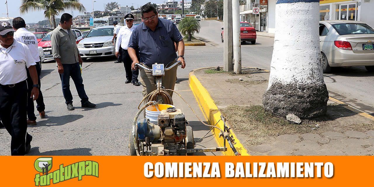Comienzan trabajos de balizamiento en bulevares