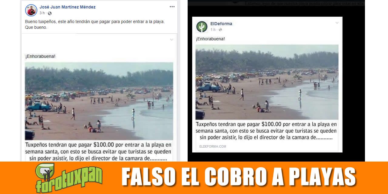 Falso supuesto cobro a Playas