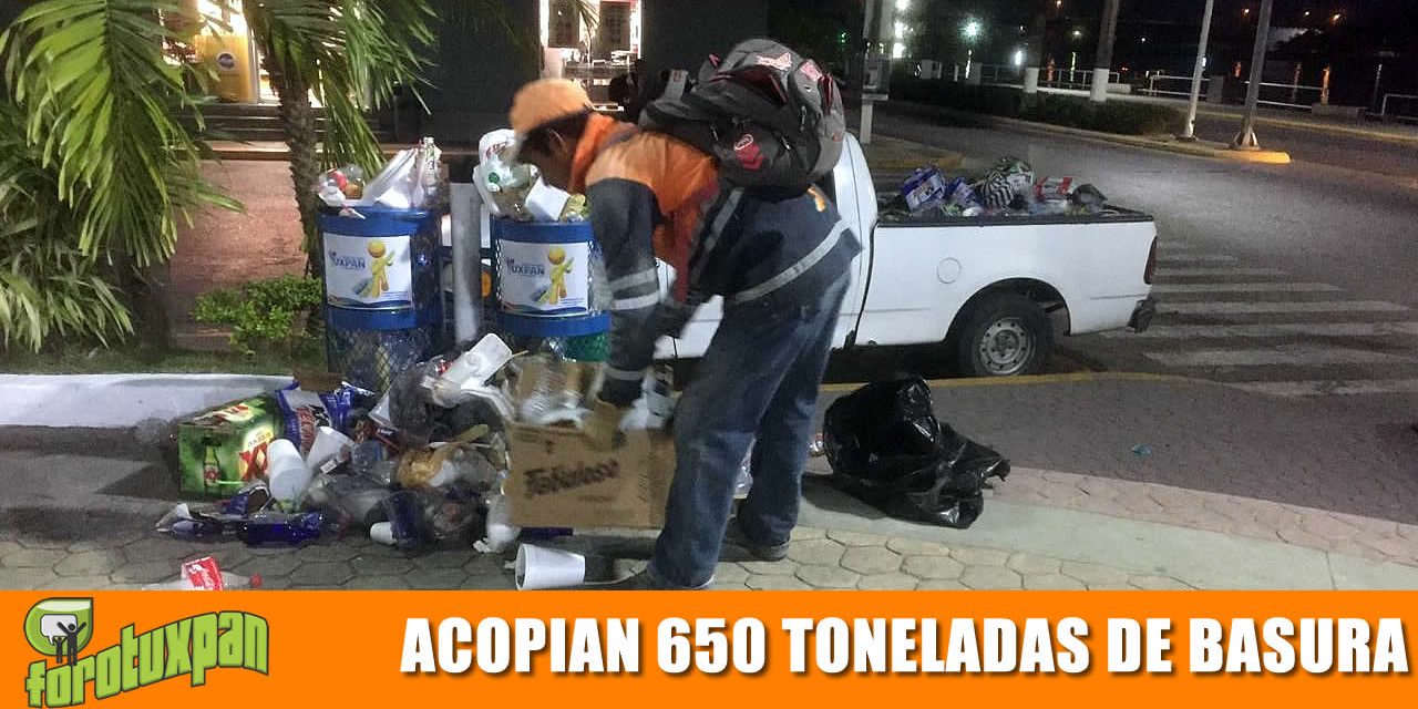 LIMPIA PÚBLICA ACOPIA 650 TONELADAS DE BASURA EN SEMANA SANTA