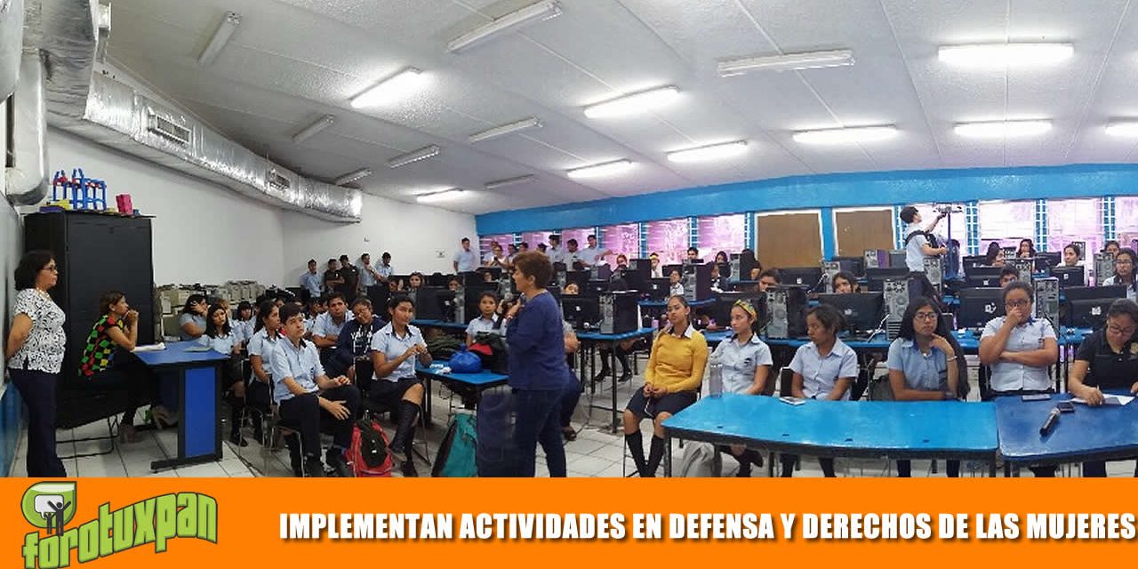 IMMTUX implementó actividades en defensa y derechos de las mujeres