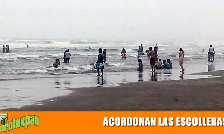 ACORDONAN EL ÁREA DE LAS ESCOLLERAS
