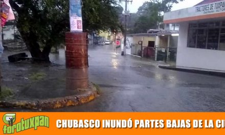 CHUBASCO INUNDÓ PARTES BAJAS DE LA CIUDAD