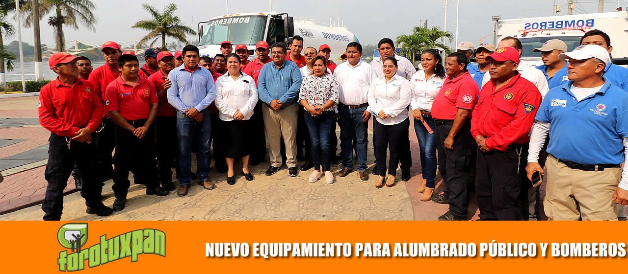 NUEVO EQUIPAMIENTO PARA ALUMBRADO PÚBLICO Y BOMBEROS.