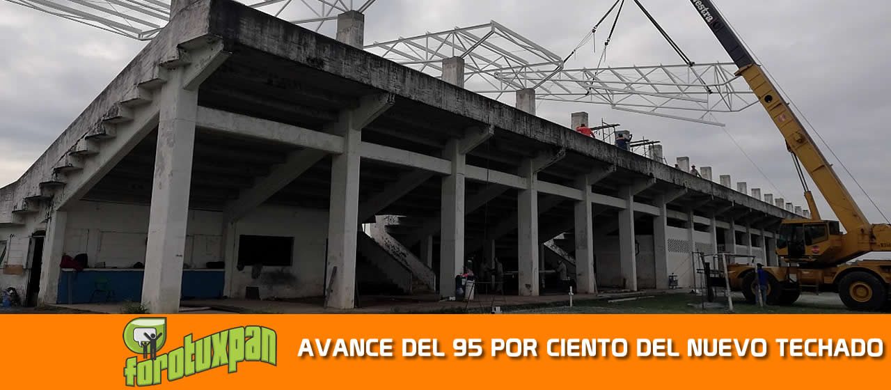 AVANCE DEL 95 POR CIENTO DEL NUEVO TECHADO