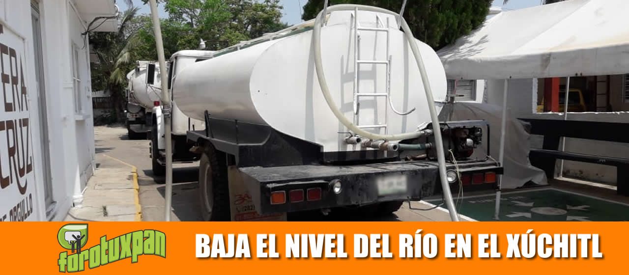 BAJA EL NIVEL DEL RÍO EN EL XÚCHITL