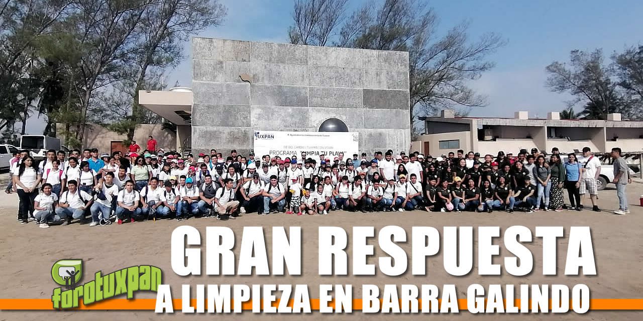 Gran respuesta a limpieza de playa Barra Galindo