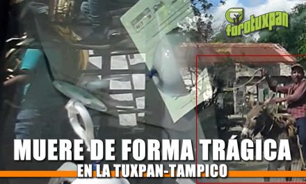 Muere de forma trágica en la Tuxpan-Tampico