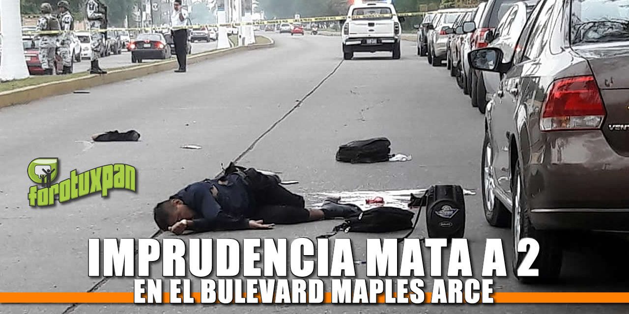 Imprudencia mata a 2 en el maples arce