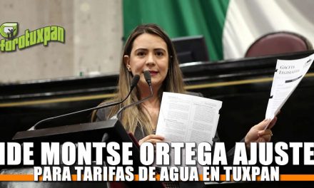 Pide Montserrat Ortega ajustes para tarifas de agua en Tuxpan