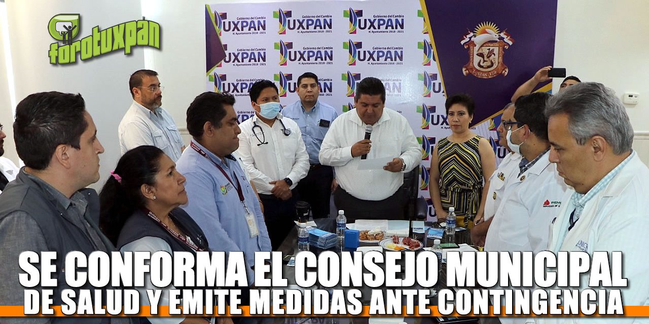 SE CONFORMA EL CONSEJO MUNICIPAL DE SALUD Y EMITE MEDIDAS ANTE CONTINGENCIA